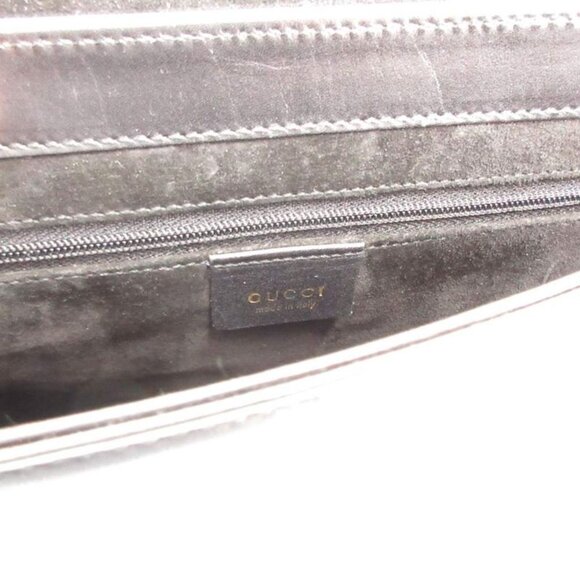 Gucci Handbag Leather Bamboo Black - Picture 7 of 8